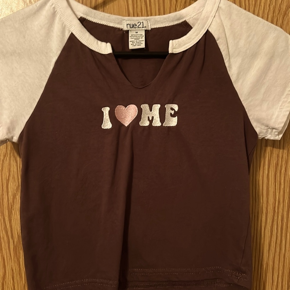 Brown Rue21 crop top